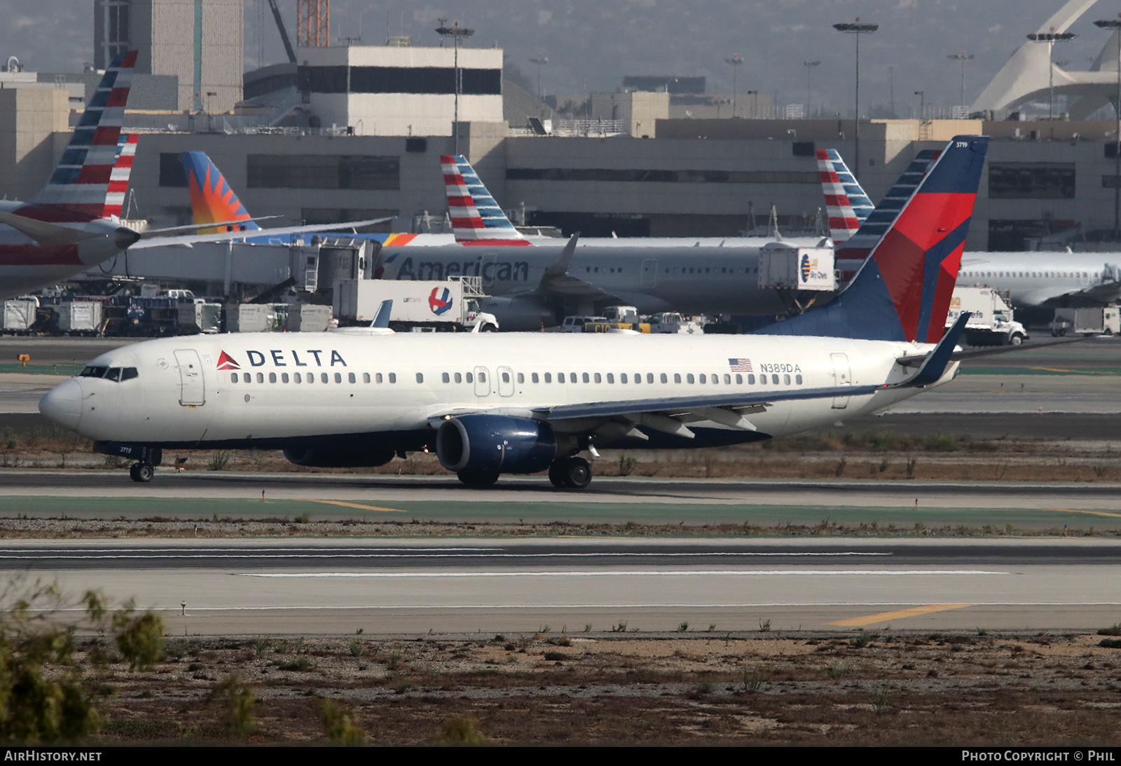 Aircraft Photo of N389DA | Boeing 737-832 | Delta Air Lines | AirHistory.net #226521