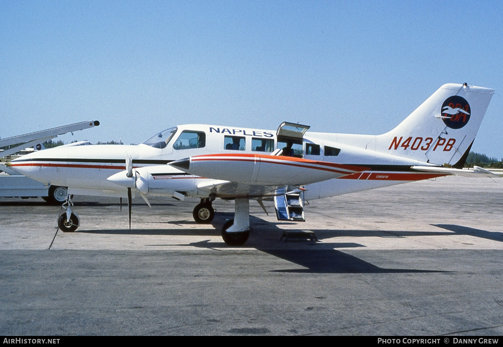 Aircraft Photo of N403PB | Cessna 402B | Naples Airlines & Provincetown-Boston Airline | AirHistory.net #226563