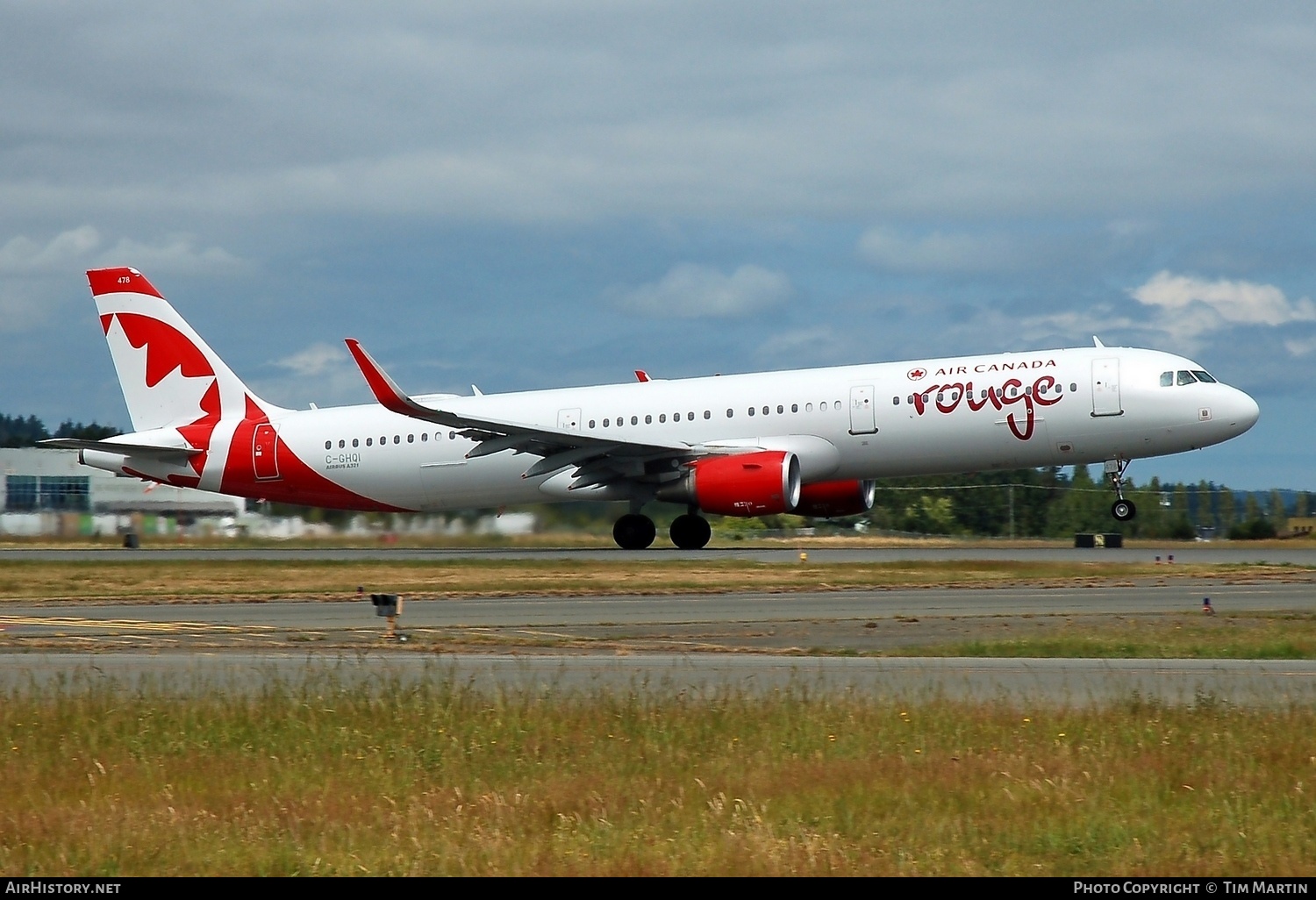 Aircraft Photo of C-GHQI | Airbus A321-211 | Air Canada Rouge | AirHistory.net #226581