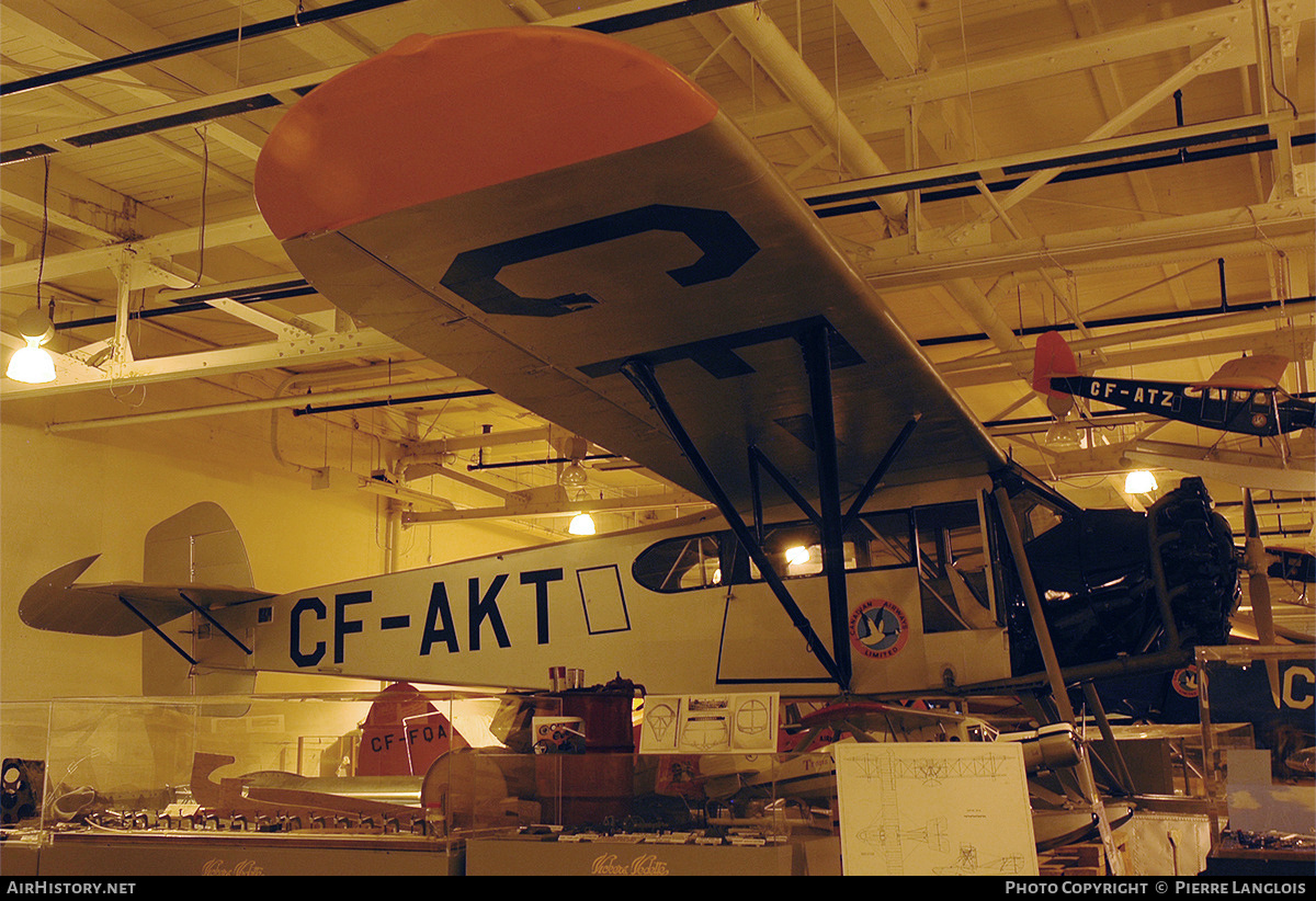 Aircraft Photo of CF-AKT | Fairchild 71 | Canadian Airways | AirHistory.net #226638