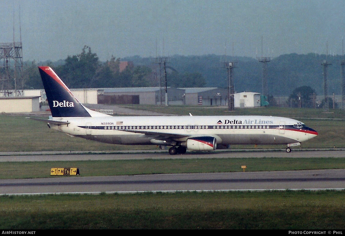 Aircraft Photo of N389DA | Boeing 737-832 | Delta Air Lines | AirHistory.net #226640