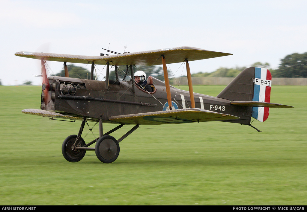 Aircraft Photo of G-BIHF / F943 | Replica Plans SE-5A | UK - Air Force | AirHistory.net #226687