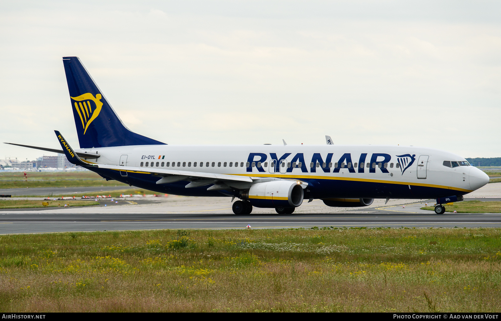 Aircraft Photo of EI-DYL | Boeing 737-8AS | Ryanair | AirHistory.net #226697