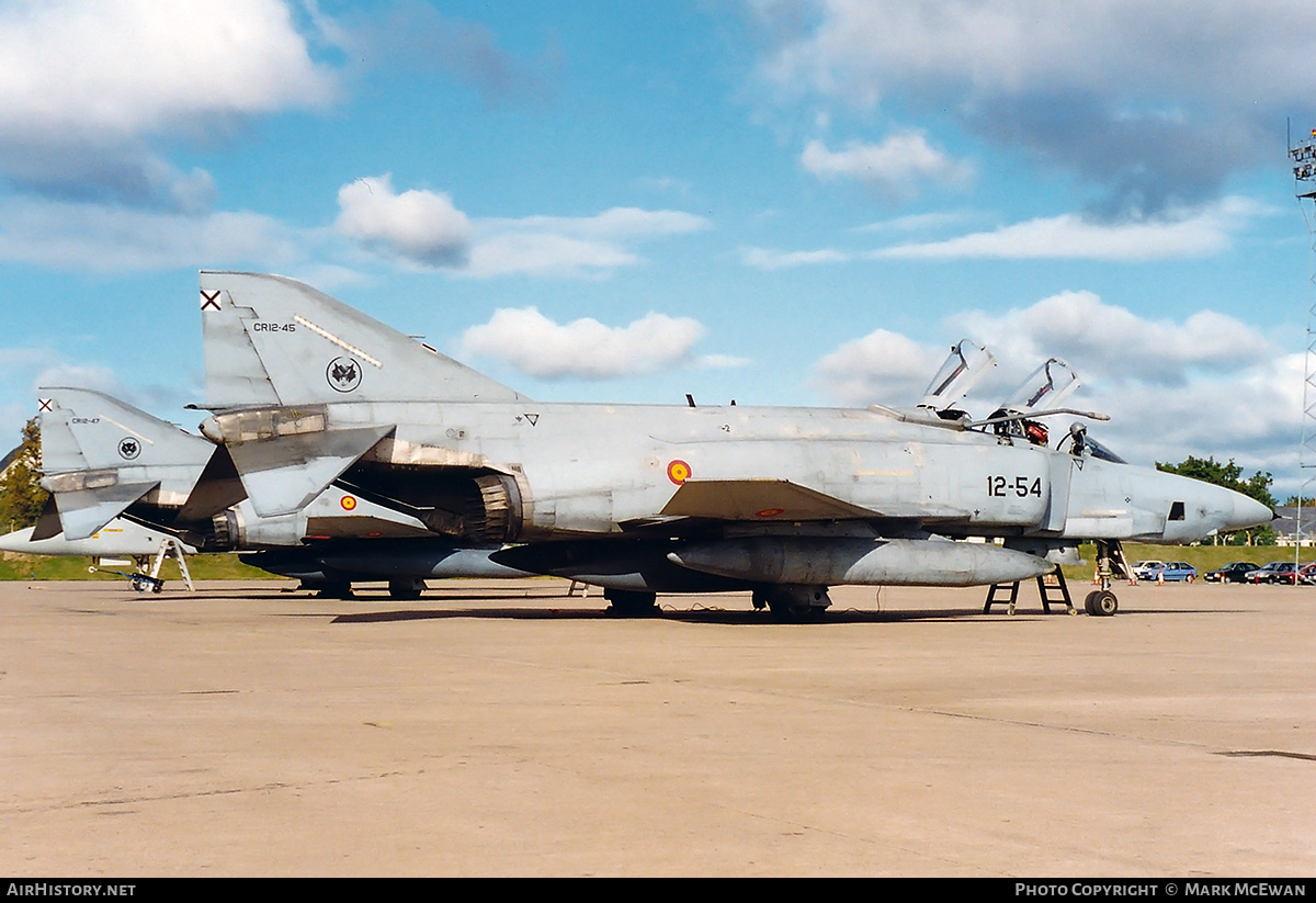 Aircraft Photo of CR.12-45 | McDonnell Douglas RF-4C Phantom II | Spain - Air Force | AirHistory.net #226824