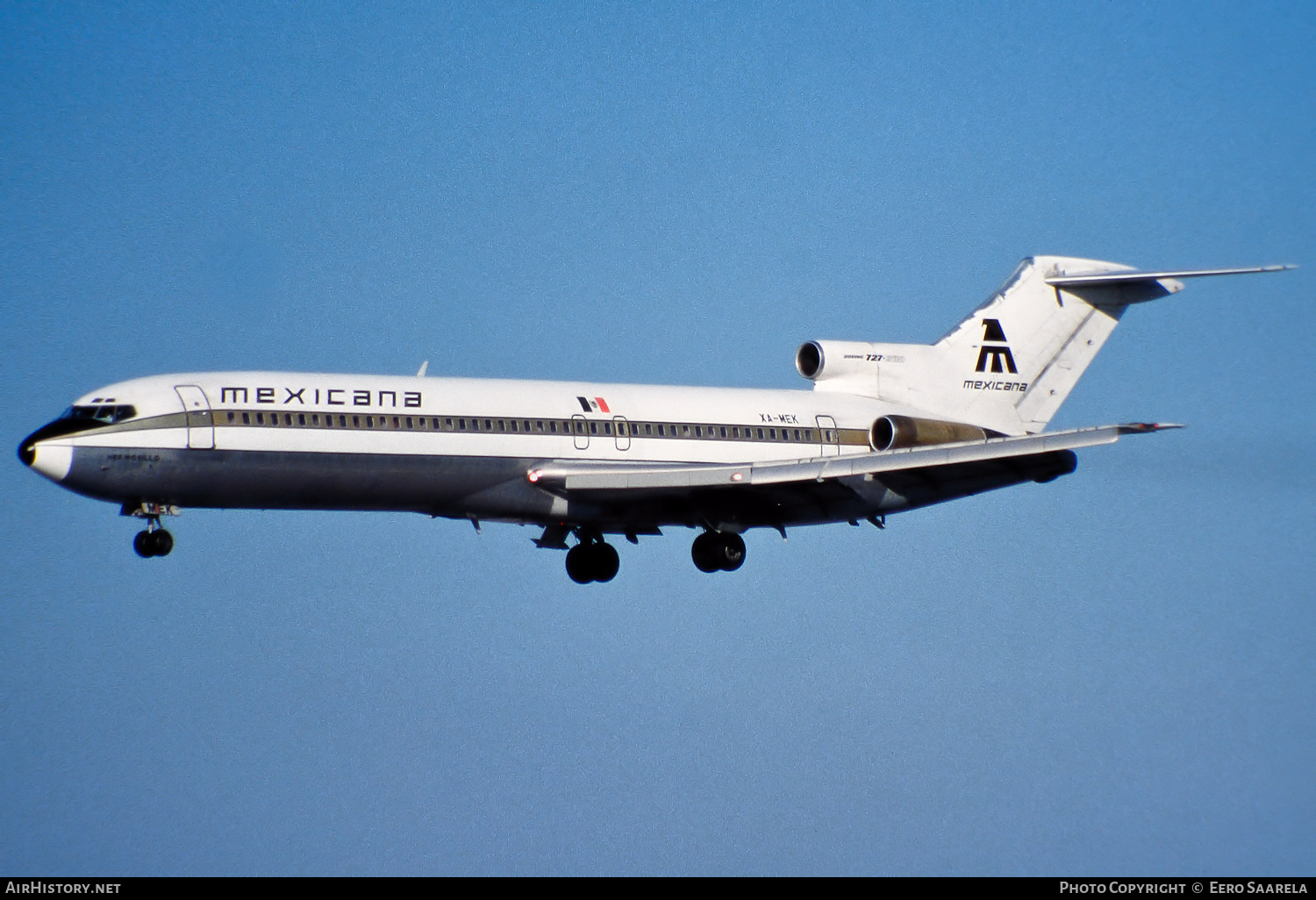 Aircraft Photo of XA-MEK | Boeing 727-264 | Mexicana | AirHistory.net #226838