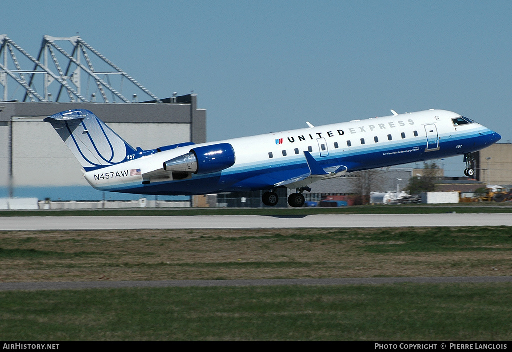 Aircraft Photo of N457AW | Bombardier CRJ-200LR (CL-600-2B19) | United Express | AirHistory.net #226868