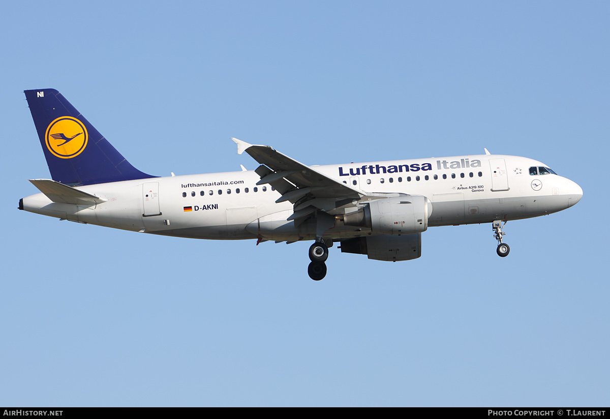 Aircraft Photo of D-AKNI | Airbus A319-112 | Lufthansa Italia | AirHistory.net #226895