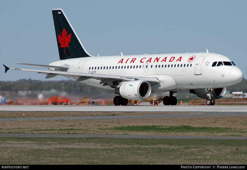 Aircraft Photo of C-GITP | Airbus A319-112 | Air Canada | AirHistory.net #226926