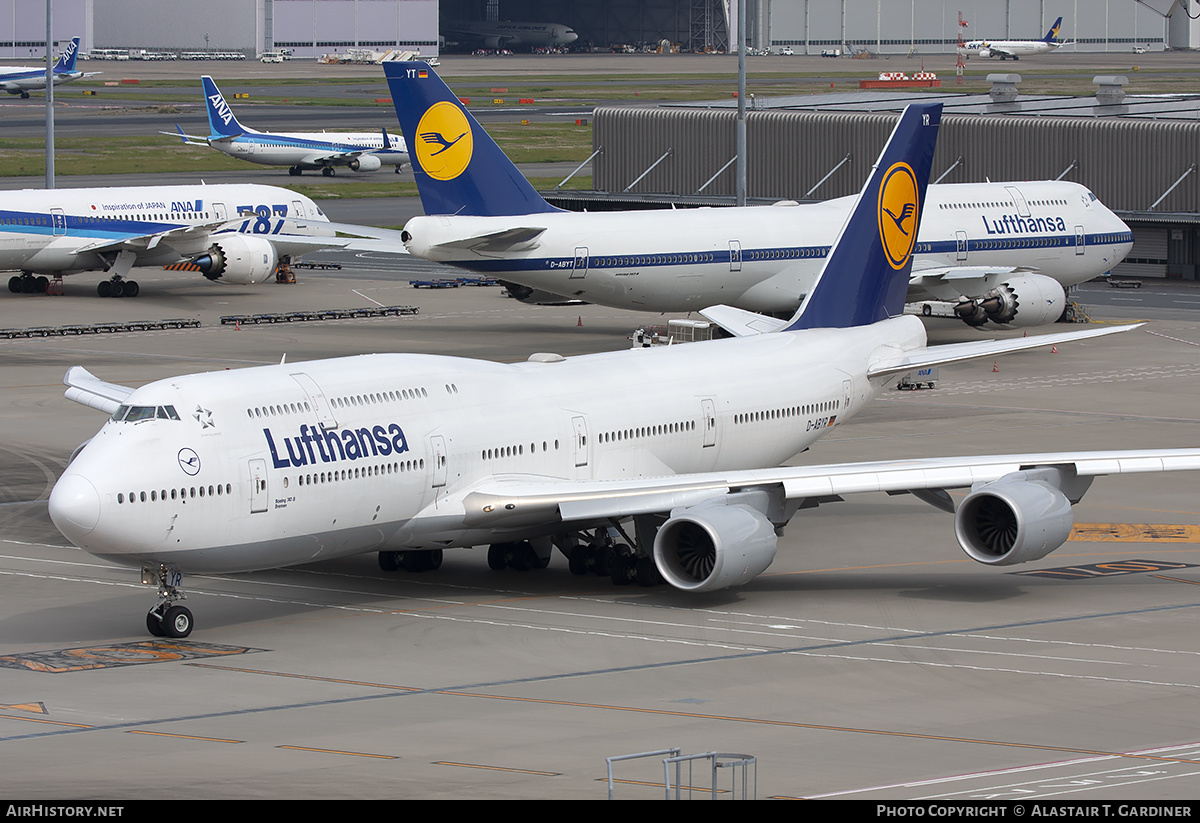 Aircraft Photo of D-ABYR | Boeing 747-830 | Lufthansa | AirHistory.net #226971