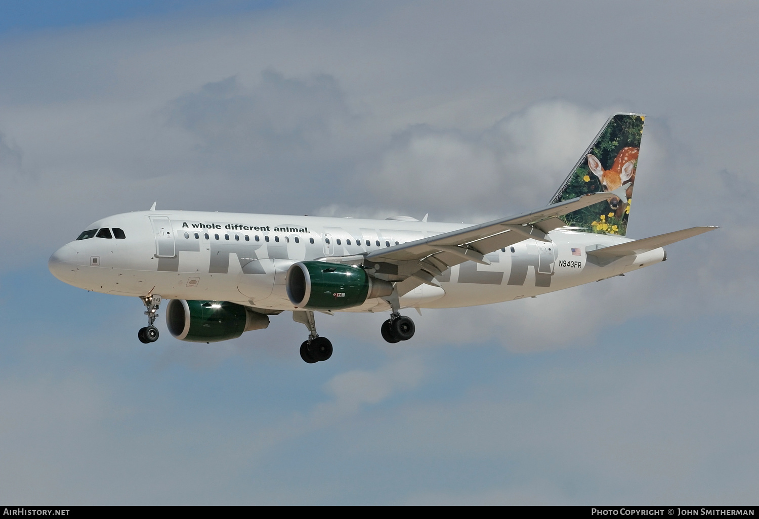 Aircraft Photo of N943FR | Airbus A319-112 | Frontier Airlines | AirHistory.net #227016