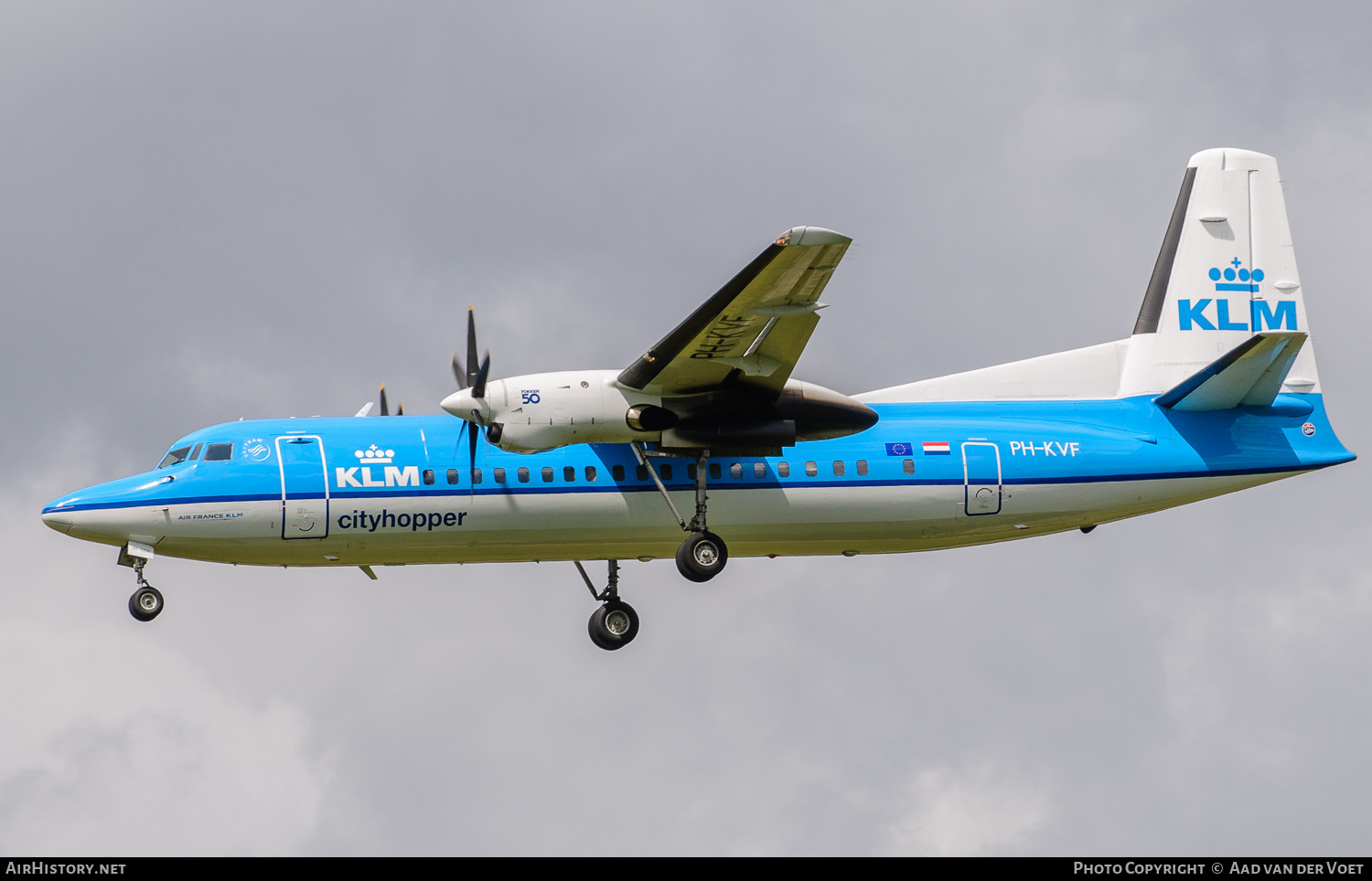Aircraft Photo of PH-KVF | Fokker 50 | KLM Cityhopper | AirHistory.net #227038