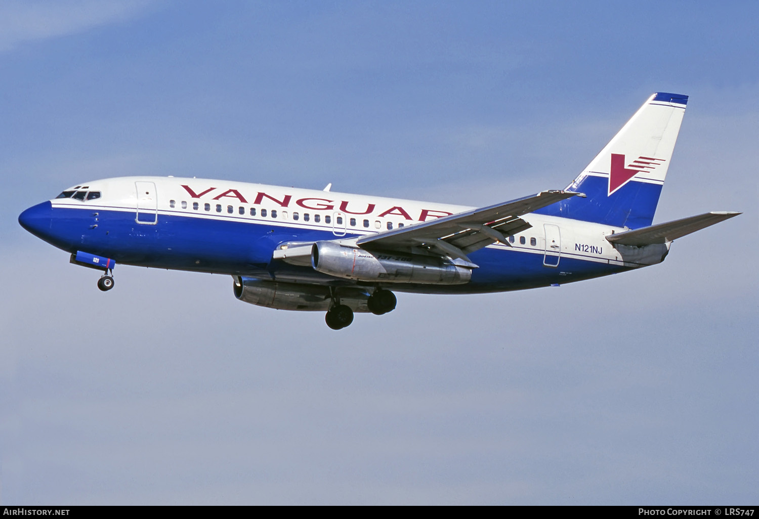 Aircraft Photo of N121NJ | Boeing 737-2Q8/Adv | Vanguard Airlines | AirHistory.net #227081