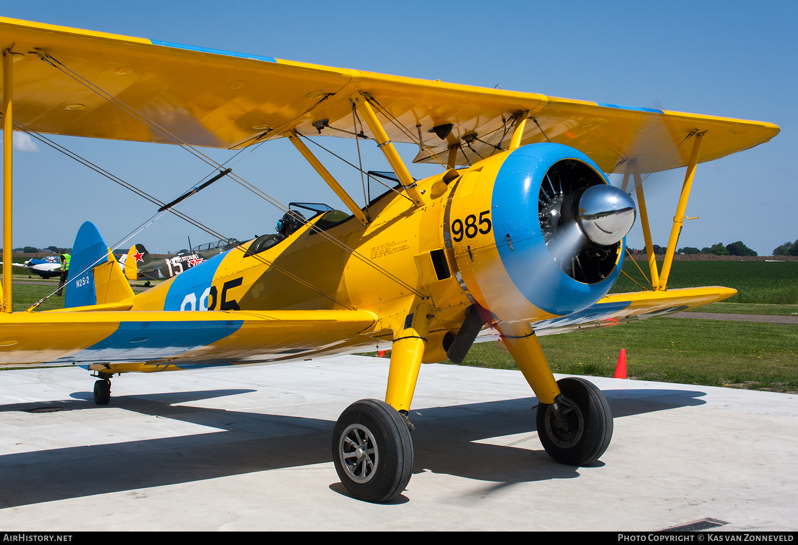 Aircraft Photo of OO-OPS | Boeing PT-13D/R985 Kaydet (E75) | USA - Navy | AirHistory.net #227085