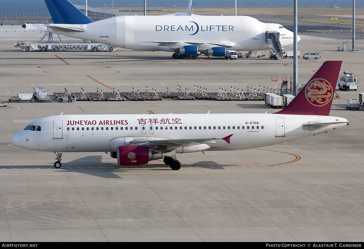 Aircraft Photo of B-6768 | Airbus A320-214 | Juneyao Airlines | AirHistory.net #227094