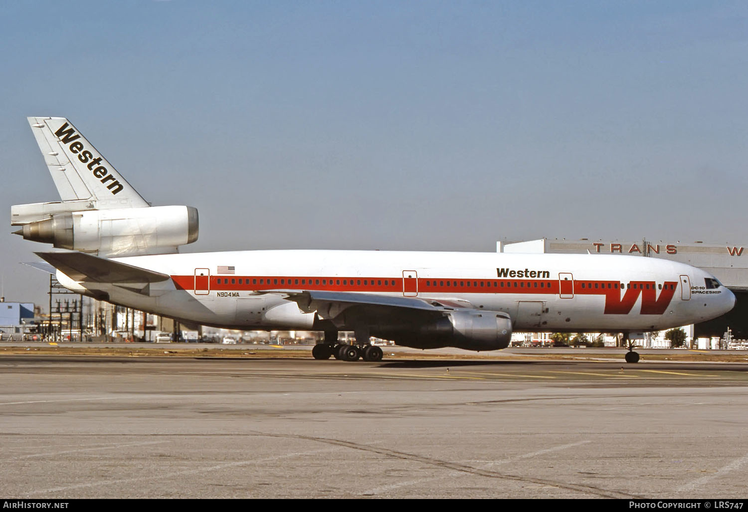 Aircraft Photo of N904WA | McDonnell Douglas DC-10-10 | Western Airlines | AirHistory.net #227112