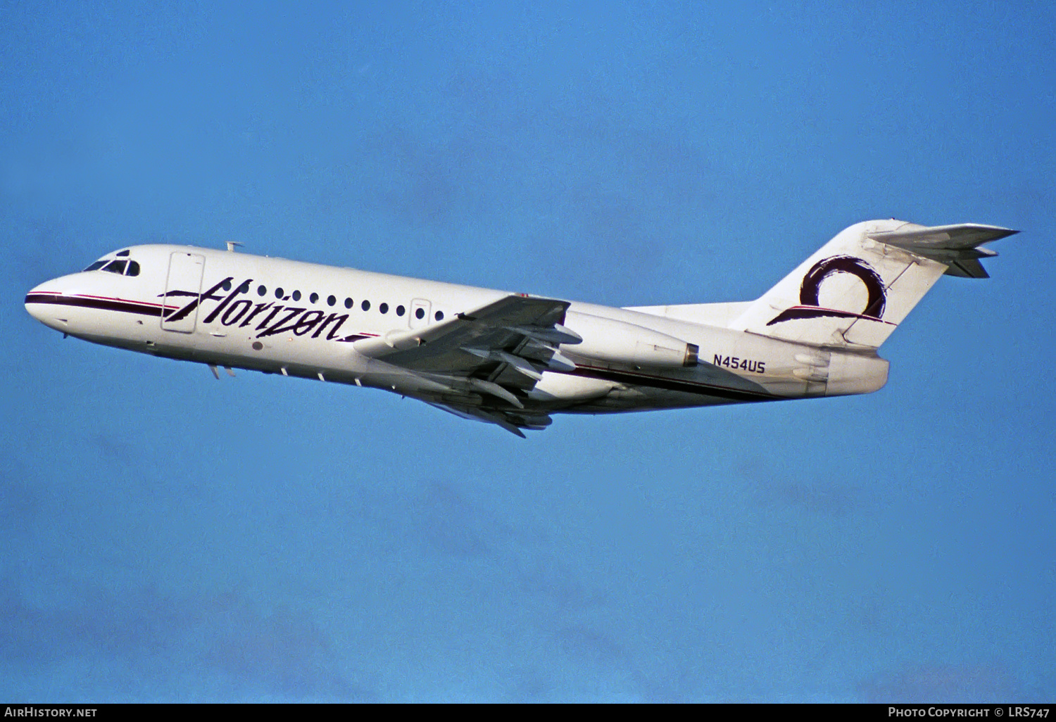 Aircraft Photo of N454US | Fokker F28-1000 Fellowship | Horizon Air | AirHistory.net #227153
