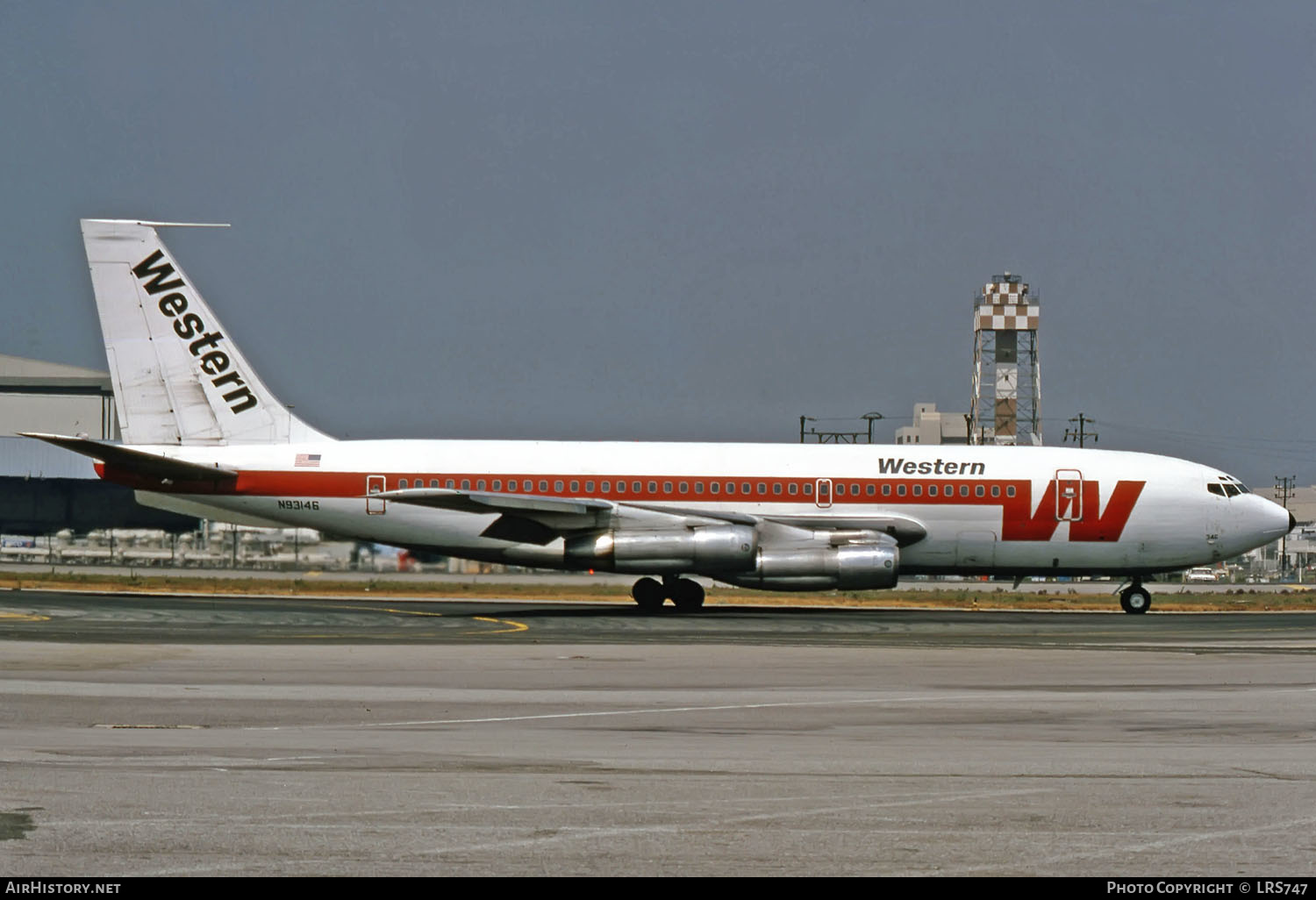 Aircraft Photo of N93146 | Boeing 720-047B | Western Airlines | AirHistory.net #227161