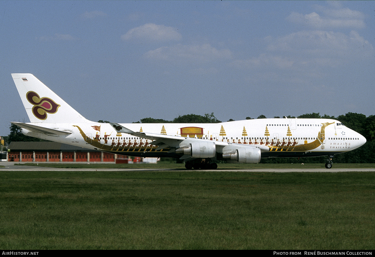 Aircraft Photo of HS-TGJ | Boeing 747-4D7 | Thai Airways International | AirHistory.net #227181