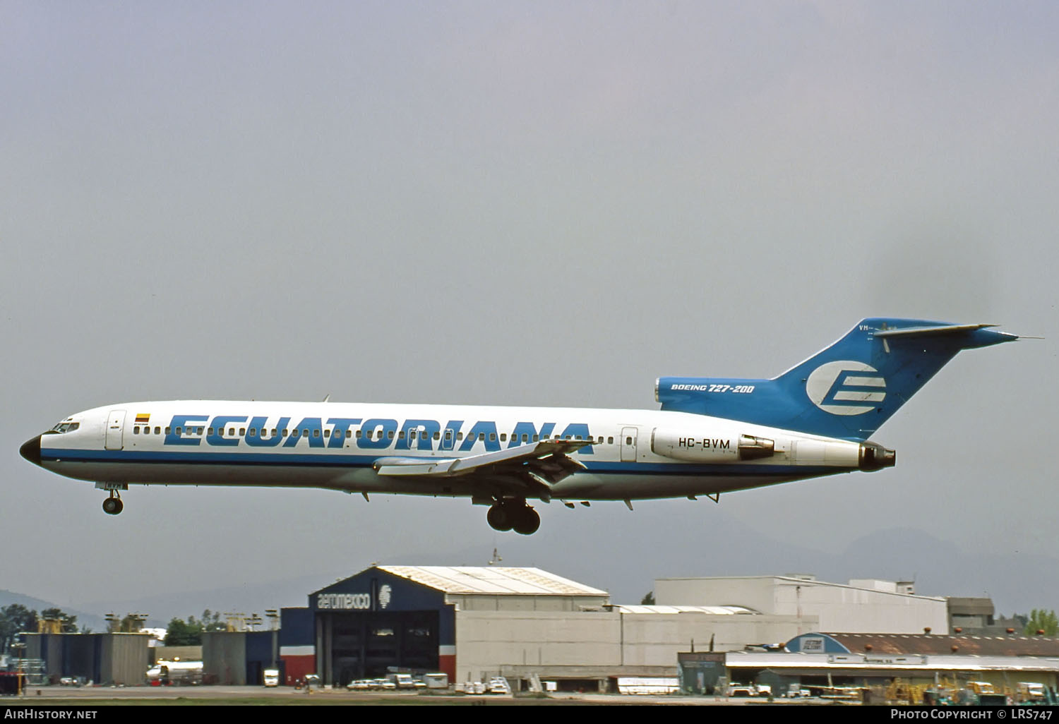 Aircraft Photo of HC-BVM | Boeing 727-2M7/Adv | Ecuatoriana | AirHistory.net #227265
