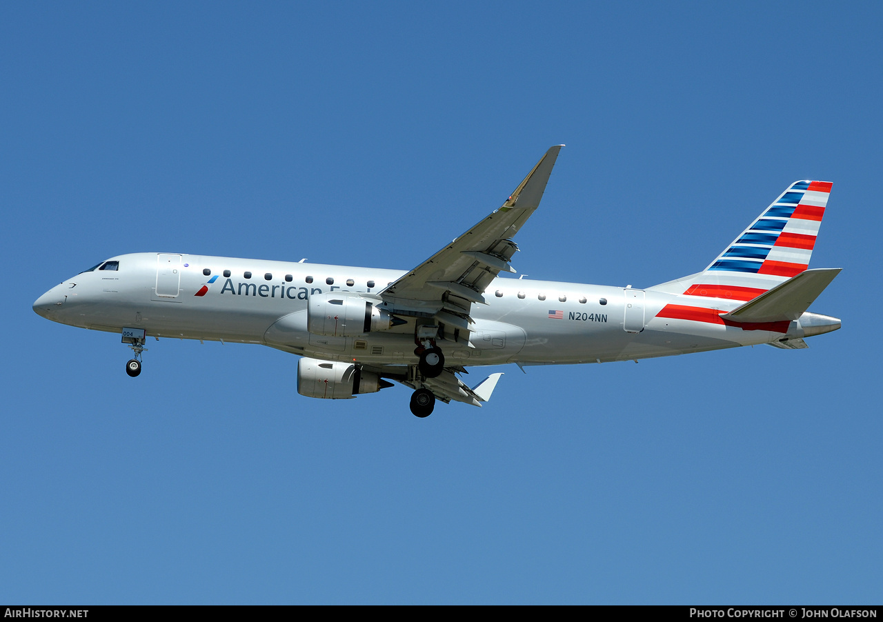 Aircraft Photo of N204NN | Embraer 175LR (ERJ-170-200LR) | American Eagle | AirHistory.net #227277