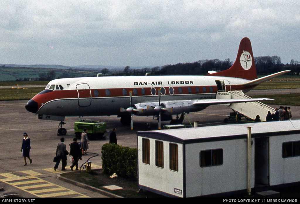 Aircraft Photo of G-BCZR | Vickers 838 Viscount | Dan-Air London | AirHistory.net #227347