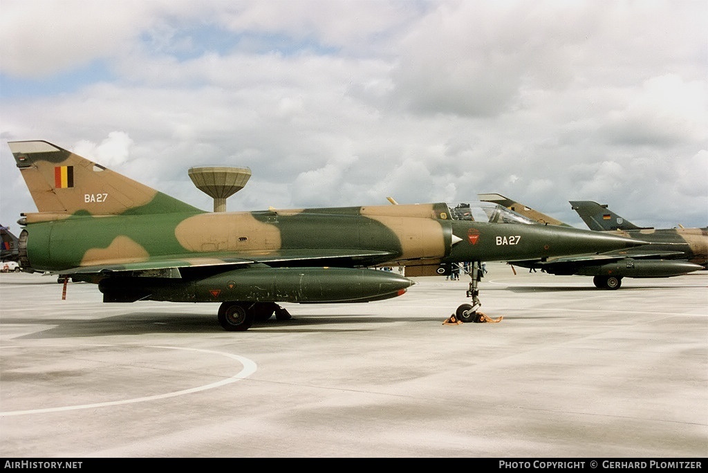 Aircraft Photo of BA27 | Dassault Mirage 5BA | Belgium - Air Force | AirHistory.net #227369