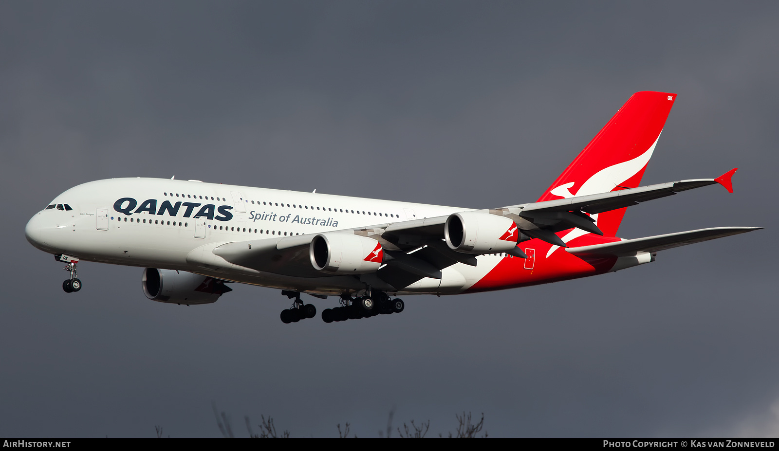 Aircraft Photo of VH-OQK | Airbus A380-842 | Qantas | AirHistory.net #227391