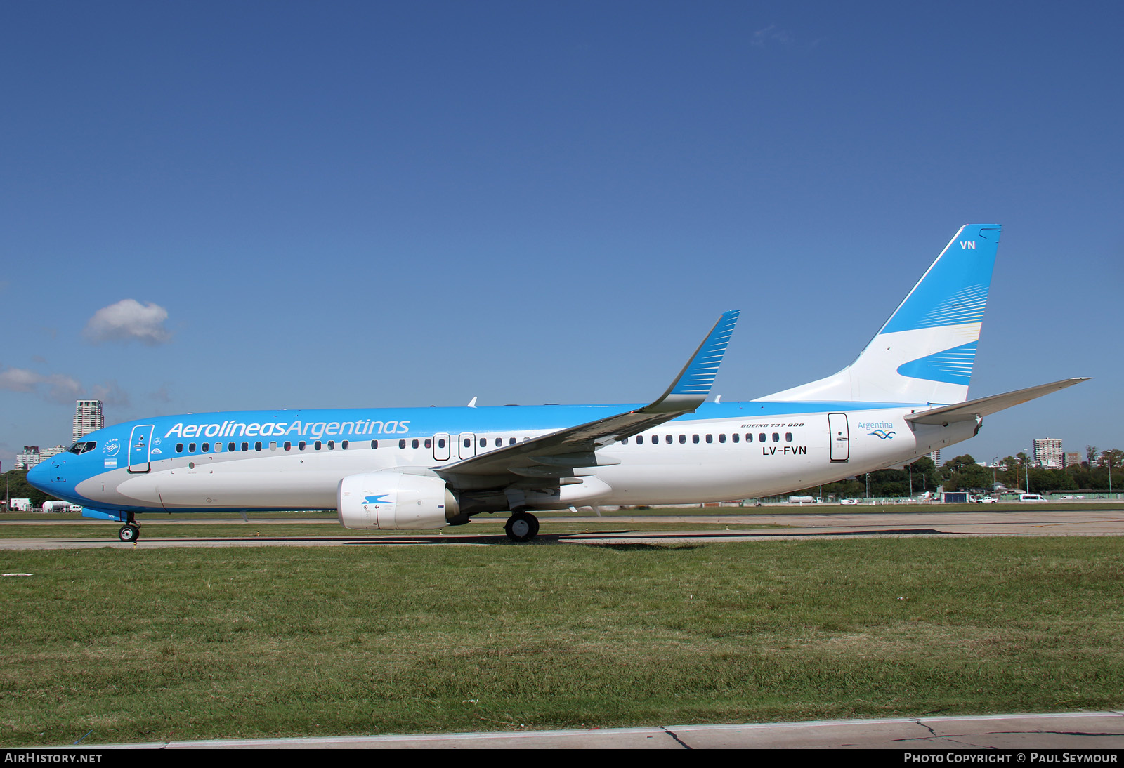 Aircraft Photo of LV-FVN | Boeing 737-8SH | Aerolíneas Argentinas | AirHistory.net #227411