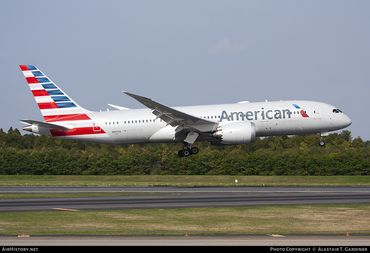Aircraft Photo of N807AA | Boeing 787-8 Dreamliner | American Airlines | AirHistory.net #227418