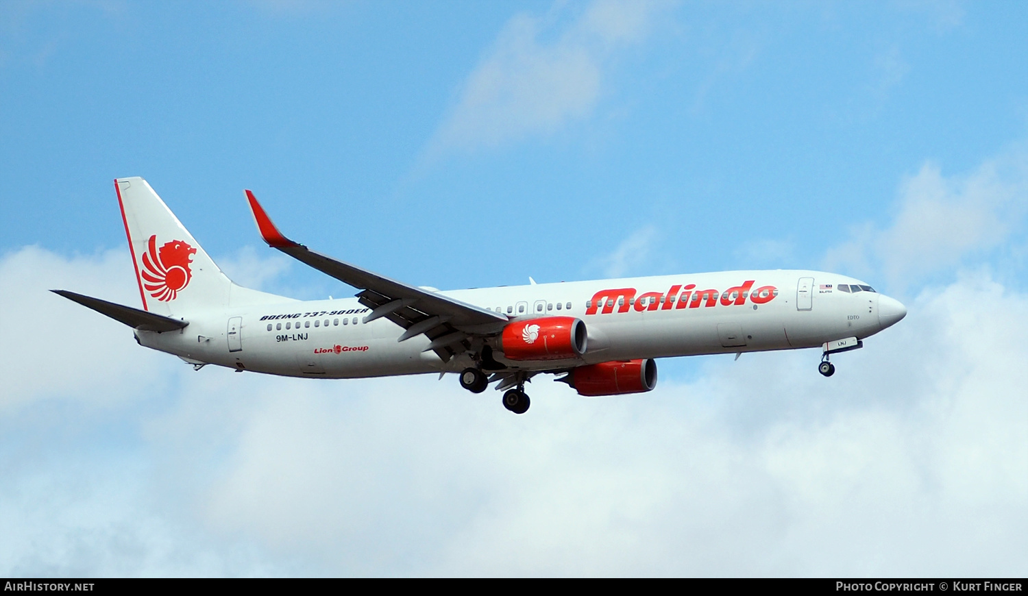 Aircraft Photo of 9M-LNJ | Boeing 737-9GP/ER | Malindo Air | AirHistory.net #227419