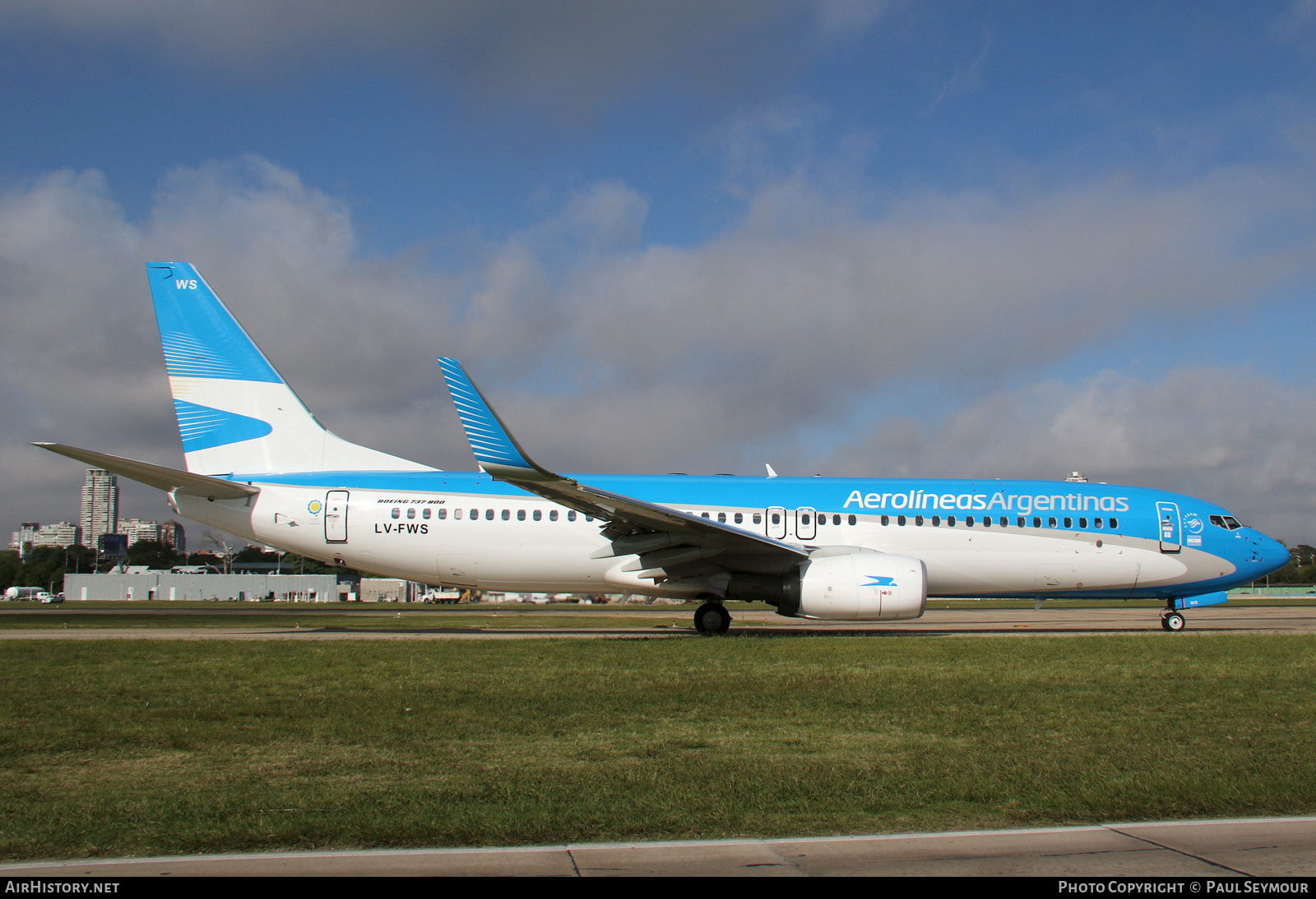 Aircraft Photo of LV-FWS | Boeing 737-8LP | Aerolíneas Argentinas | AirHistory.net #227455