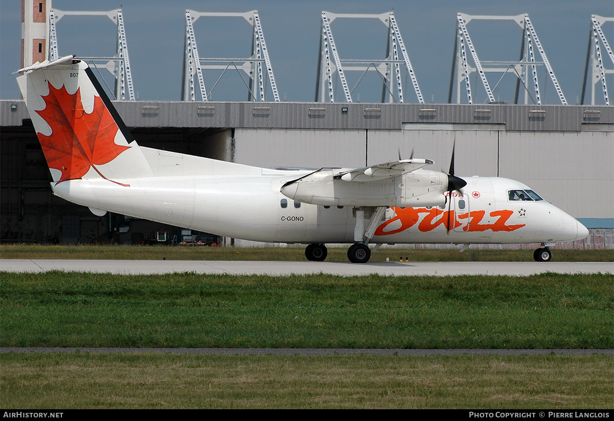 Aircraft Photo of C-GONO | De Havilland Canada DHC-8-102 Dash 8 | Air Canada Jazz | AirHistory.net #227478