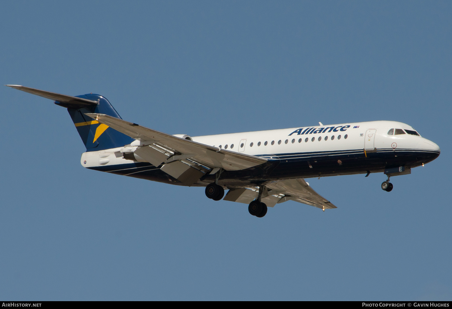 Aircraft Photo of VH-JFE | Fokker 70 (F28-0070) | Alliance Airlines | AirHistory.net #227589