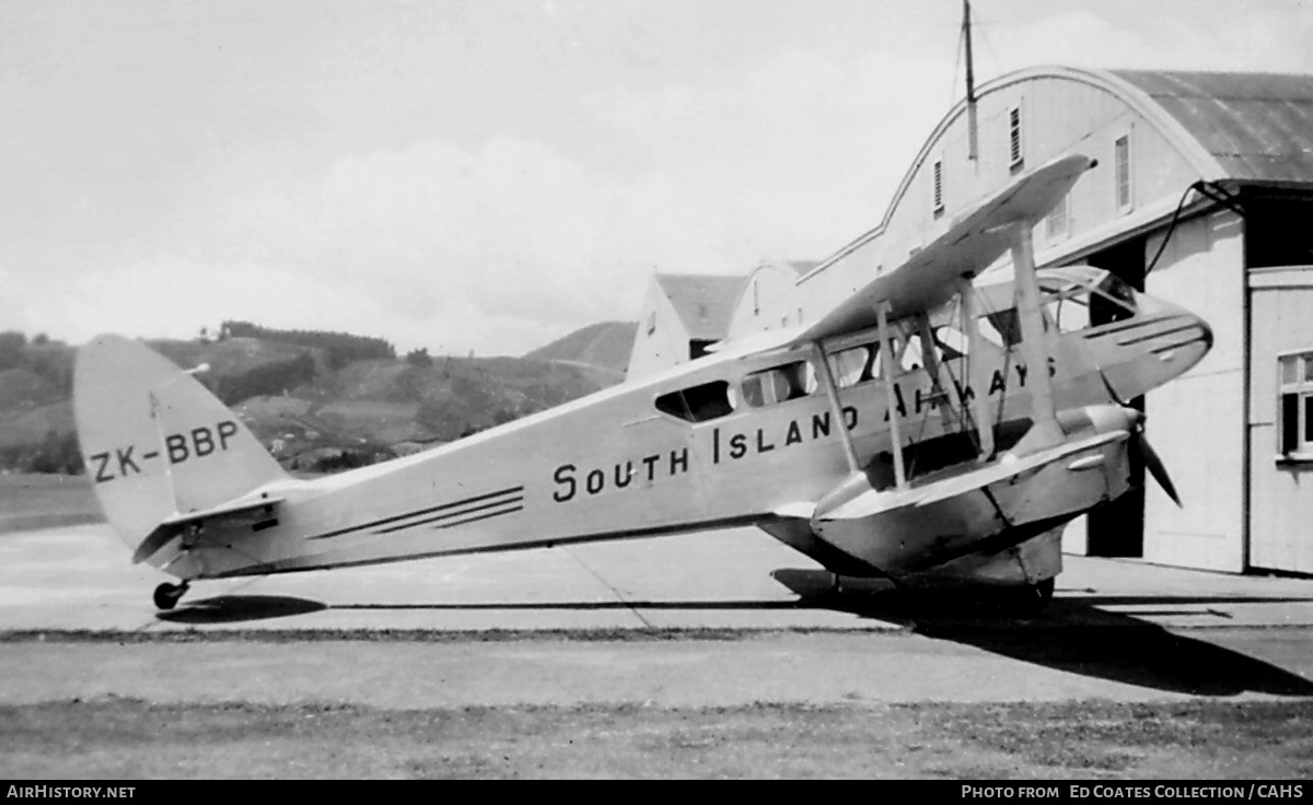 Aircraft Photo of ZK-BBP | De Havilland D.H. 89A Dragon Rapide Mk.3 | South Island Airways | AirHistory.net #227599