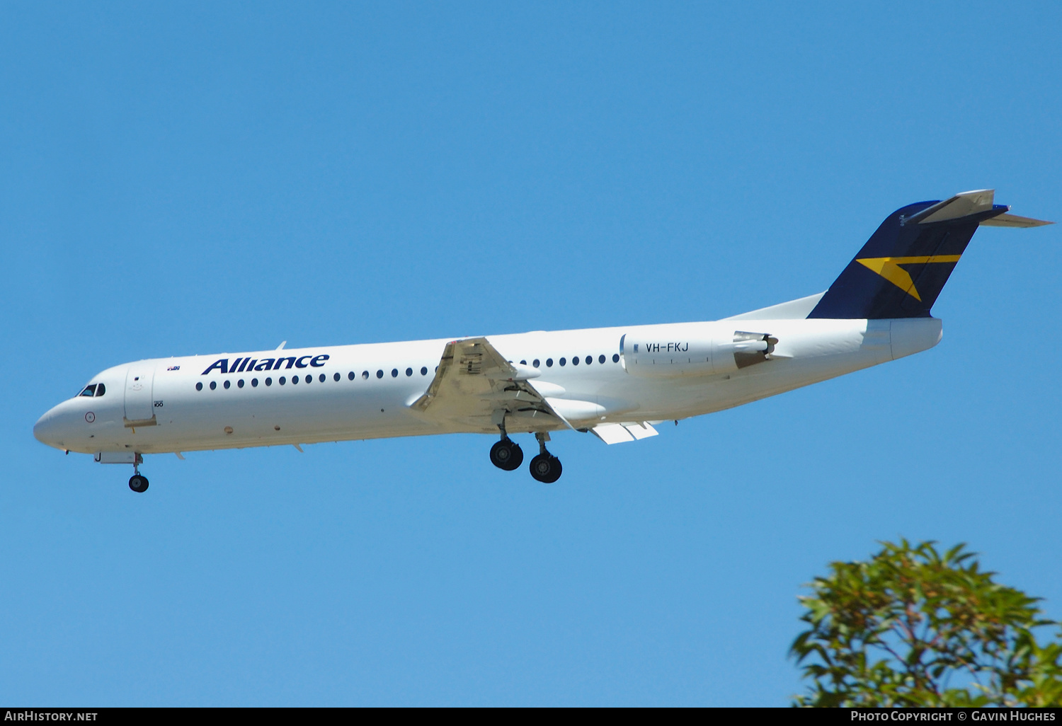 Aircraft Photo of VH-FKJ | Fokker 100 (F28-0100) | Alliance Airlines | AirHistory.net #227607