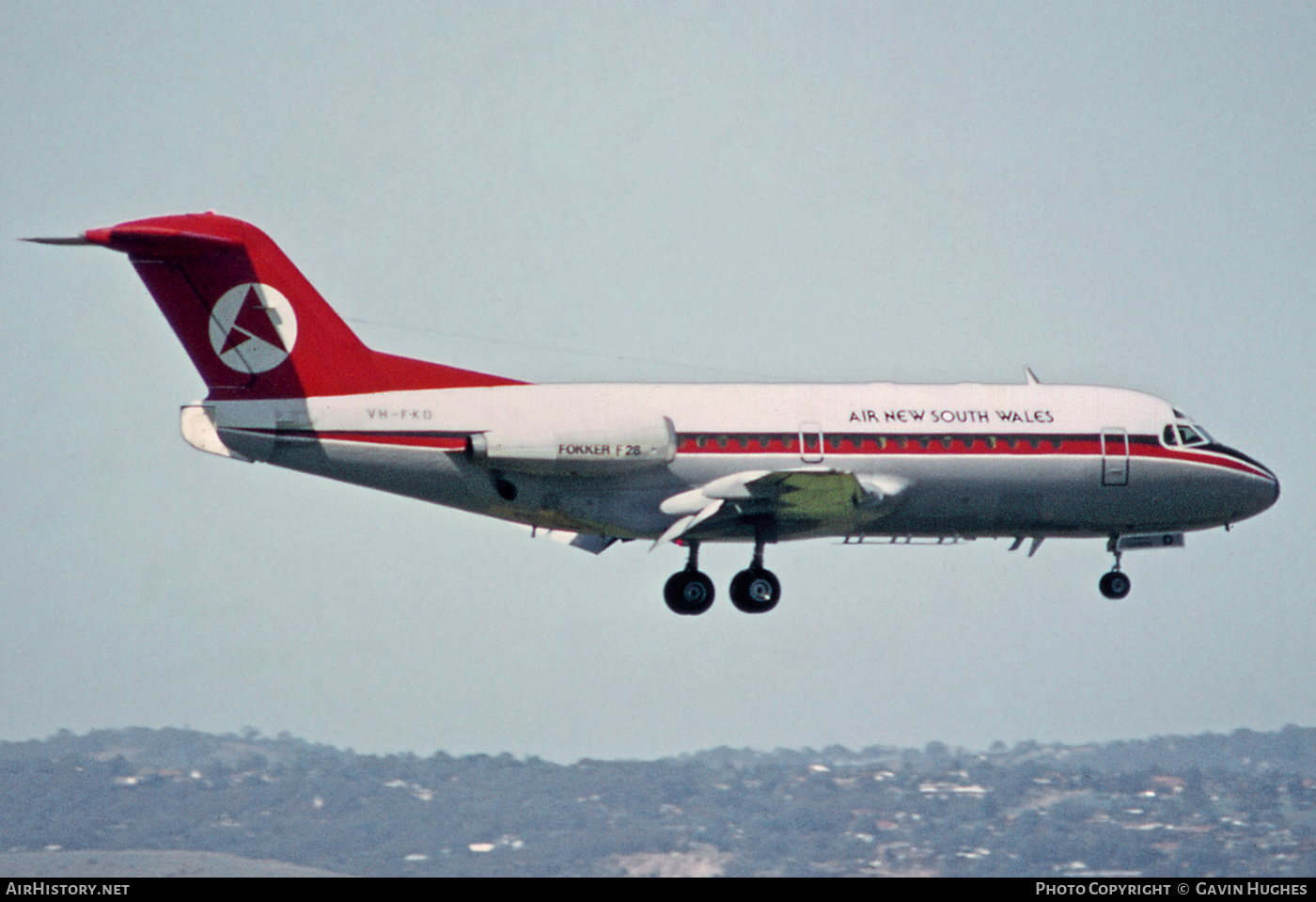 Aircraft Photo of VH-FKD | Fokker F28-1000 Fellowship | Air New South Wales | AirHistory.net #227616