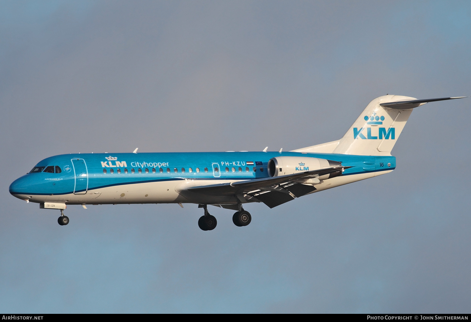 Aircraft Photo of PH-KZU | Fokker 70 (F28-0070) | KLM Cityhopper | AirHistory.net #227635
