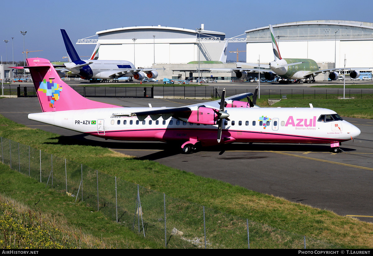 Aircraft Photo of PR-AZV | ATR ATR-72-202 | Azul Linhas Aéreas Brasileiras | AirHistory.net #227644