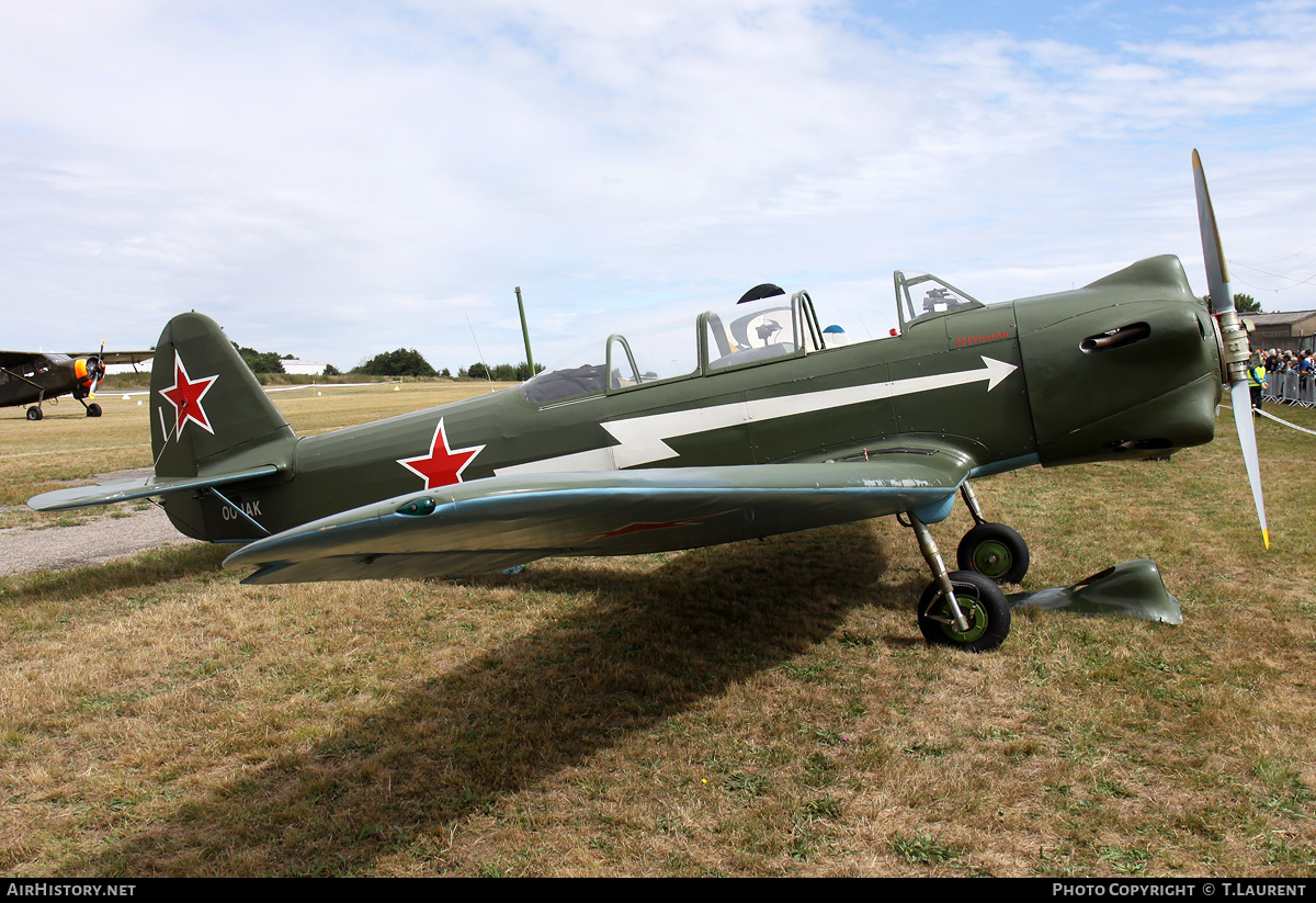 Aircraft Photo of OO-IAK | Yakovlev Yak-18 | Soviet Union - Air Force | AirHistory.net #227645