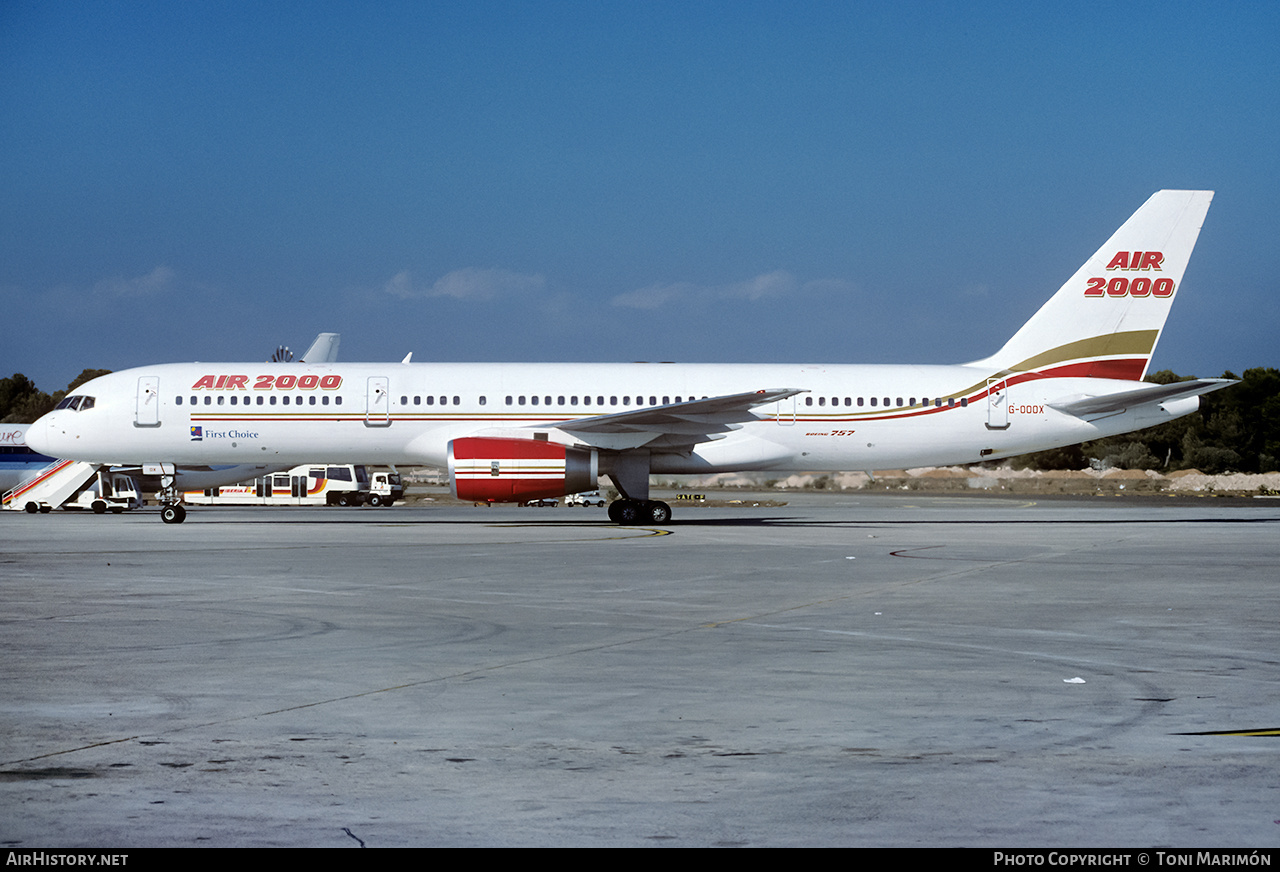 Aircraft Photo of G-OOOX | Boeing 757-2Y0 | Air 2000 | AirHistory.net #227658
