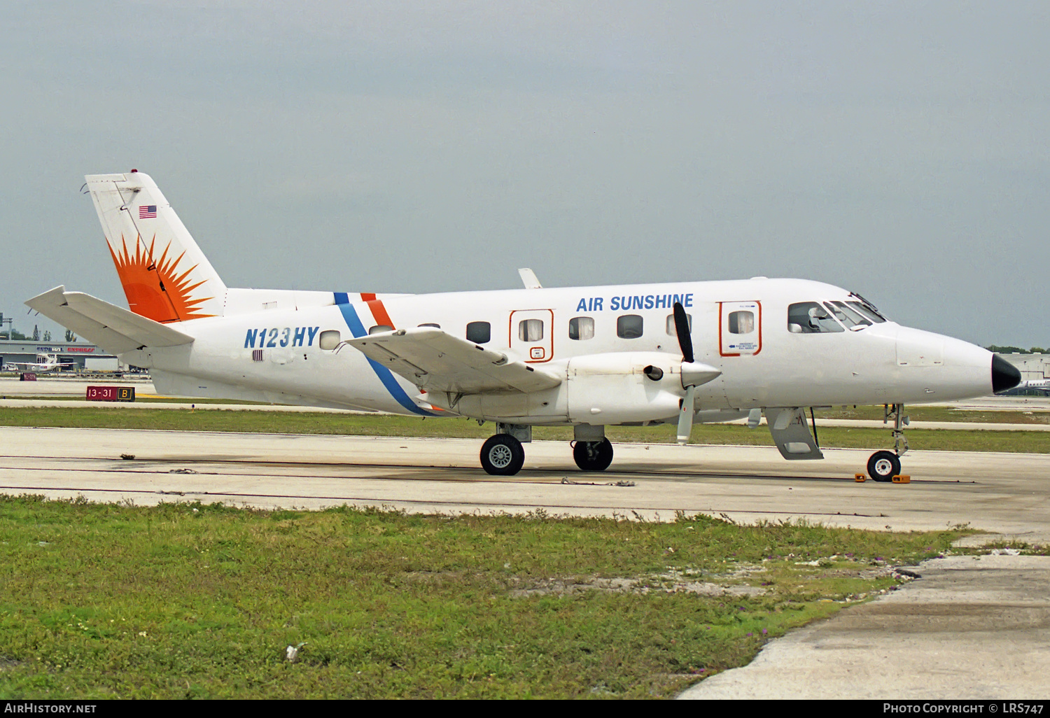 Aircraft Photo of N123HY | Embraer EMB-110P1 Bandeirante | Air Sunshine | AirHistory.net #227700