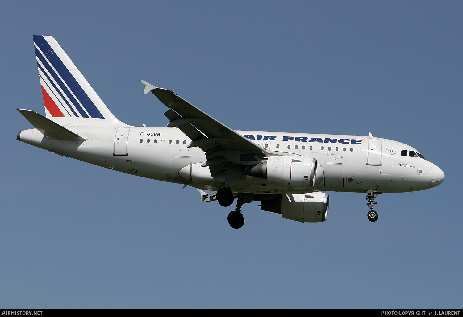 Aircraft Photo of F-GUGB | Airbus A318-111 | Air France | AirHistory.net #227782