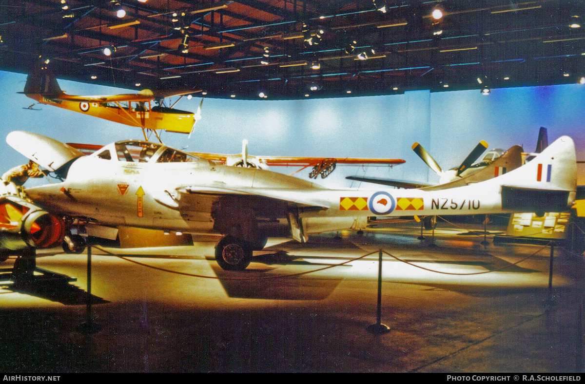 Aircraft Photo of NZ5710 | De Havilland D.H. 115 Vampire T11 | New Zealand - Air Force | AirHistory.net #227862