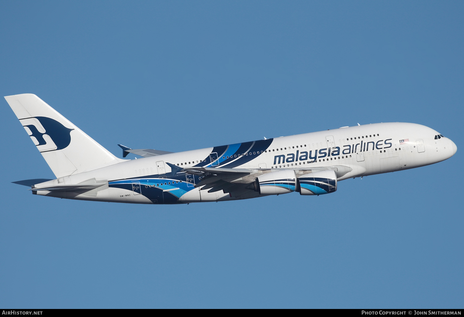 Aircraft Photo of 9M-MNC | Airbus A380-841 | Malaysia Airlines | AirHistory.net #227948