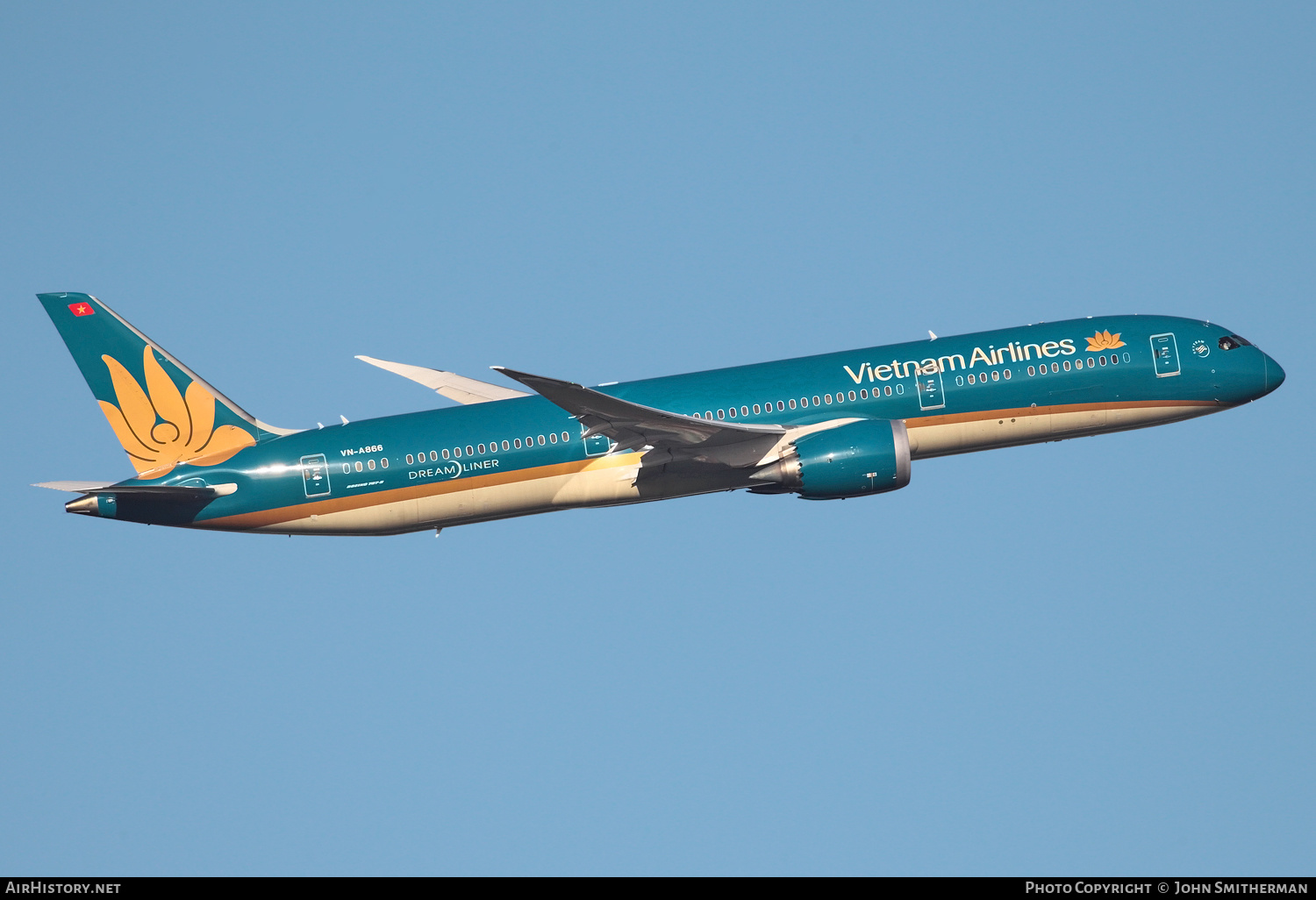 Aircraft Photo of VN-A866 | Boeing 787-9 Dreamliner | Vietnam Airlines | AirHistory.net #227965