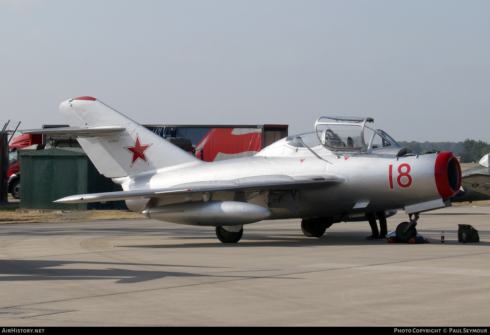 Aircraft Photo of N104CJ / 18 red | PZL-Mielec Lim-2 (MiG-15) | Soviet Union - Air Force | AirHistory.net #227973