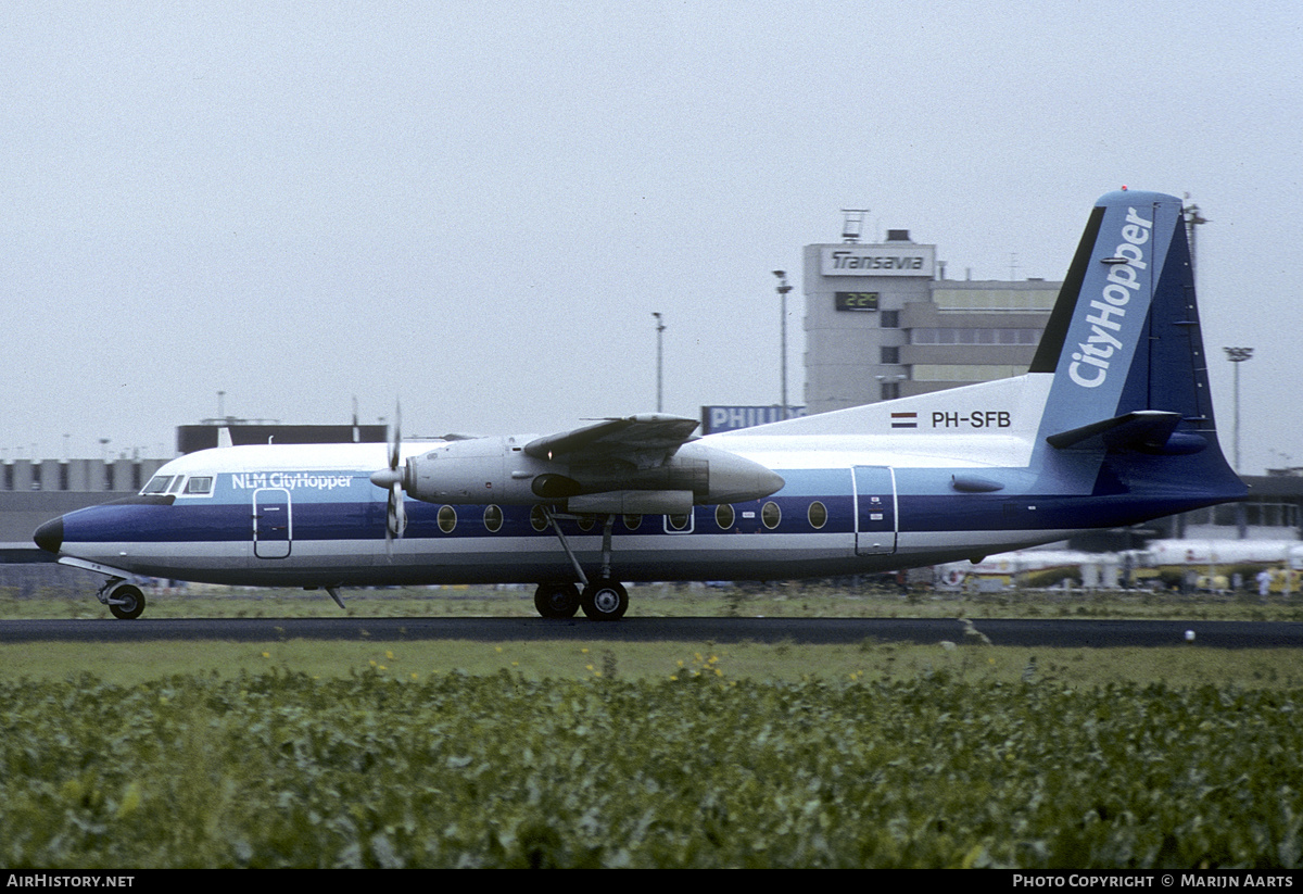 Aircraft Photo of PH-SFB | Fokker F27-400 Friendship | NLM Cityhopper | AirHistory.net #227980