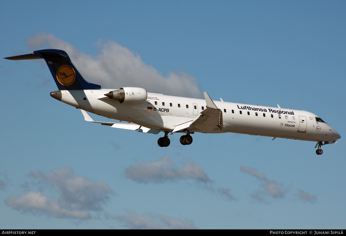 Aircraft Photo of D-ACPB | Bombardier CRJ-701ER (CL-600-2C10) | Lufthansa Regional | AirHistory.net #228005