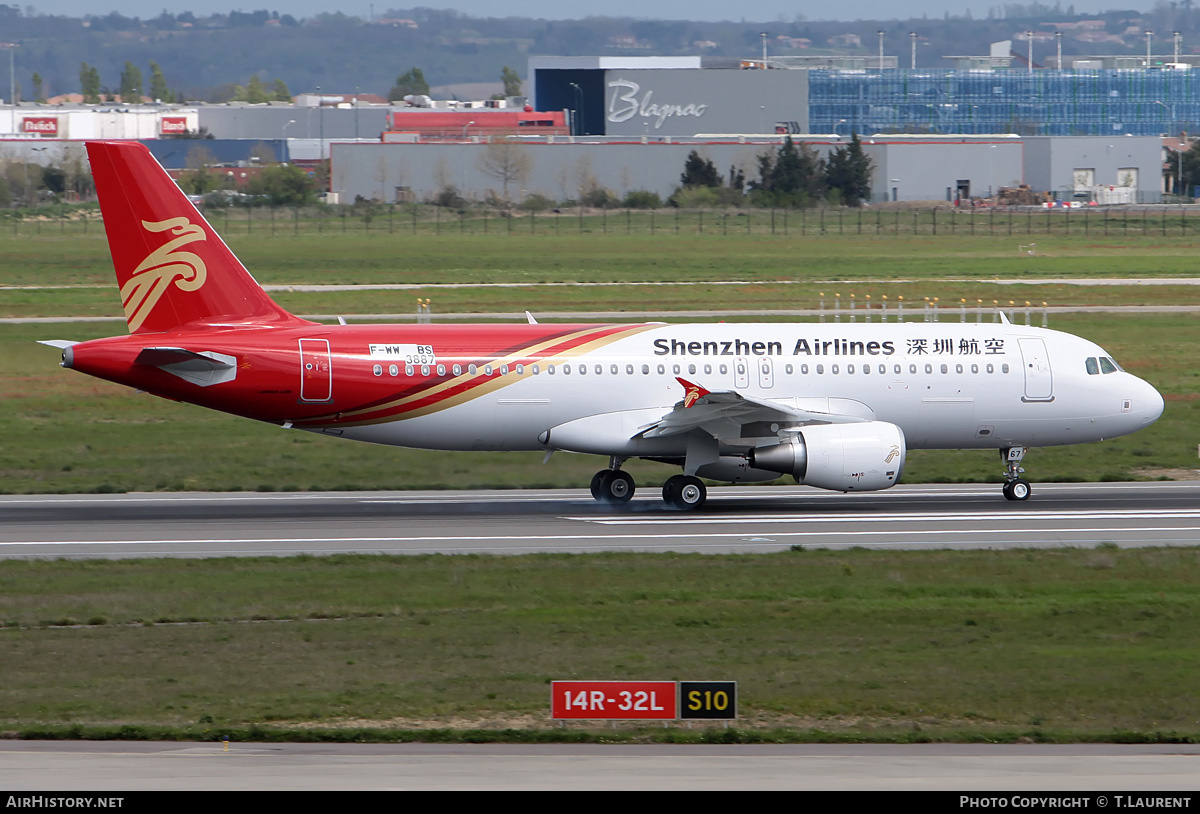 Aircraft Photo of F-WWBS | Airbus A320-214 | Shenzhen Airlines | AirHistory.net #228016