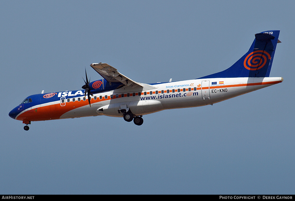 Aircraft Photo of EC-KNO | ATR ATR-72-500 (ATR-72-212A) | Islas Airways | AirHistory.net #228078